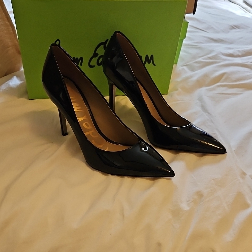 Sam Edelman Glossy Black Heels